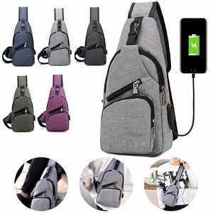 Men Crossbody Chest Backpack Messenger Sling Bag